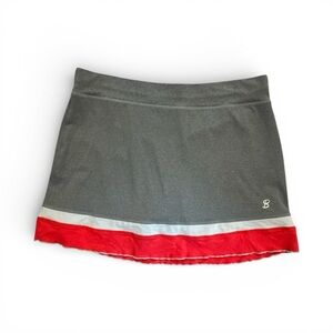 Sofibella Gray and Red Women's Size XL Tennis Skirt Skort with Built in Shorts